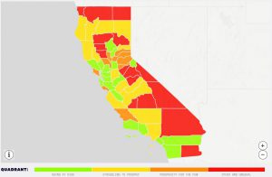 Map of Internet Access performance and racial disparity